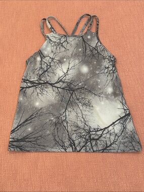 Patagonia small wm’s Gray Tree star Print Women's Tank with double straps